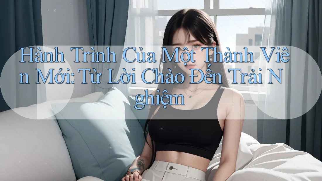 Hành Trình Của Một Thành Viên Mới: Từ Lời Chào Đến Trải Nghiệm Hành Trình Của Một Thành Viên Mới: Từ Lời Chào Đến Trải Nghiệm