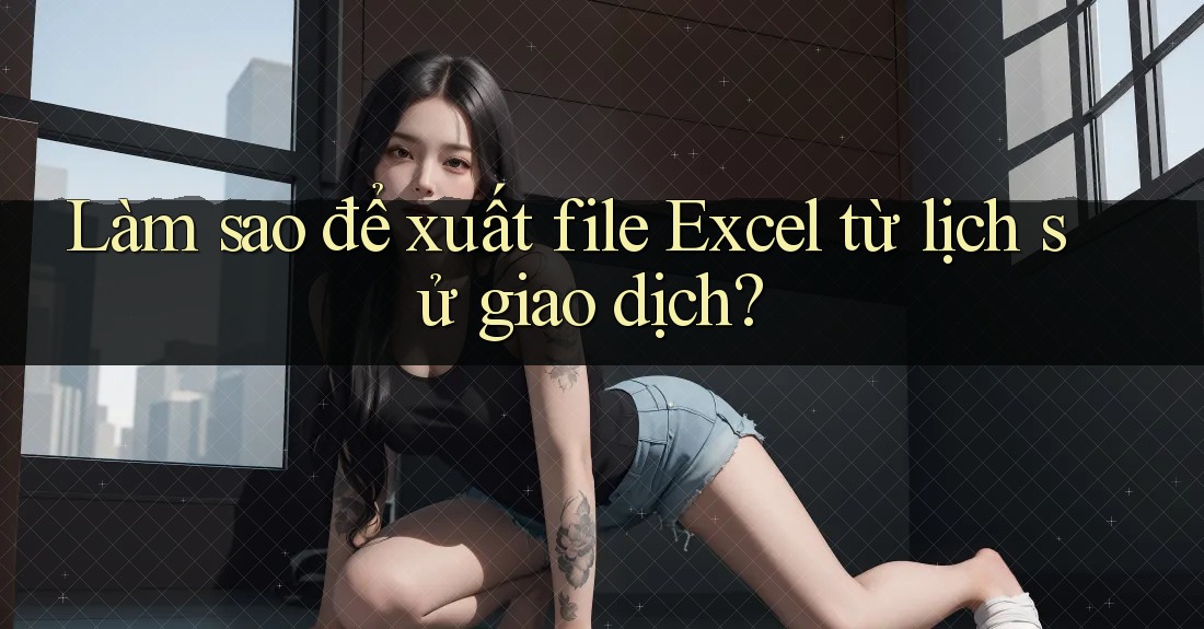 Làm sao để xuất file Excel từ lịch sử giao dịch?
