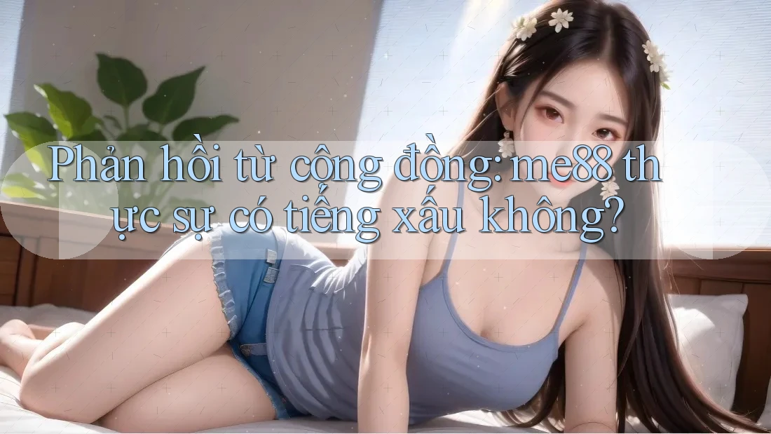 Phản hồi từ cộng đồng: me88 thực sự có tiếng xấu không? Phản hồi từ cộng đồng: me88 thực sự có tiếng xấu không?