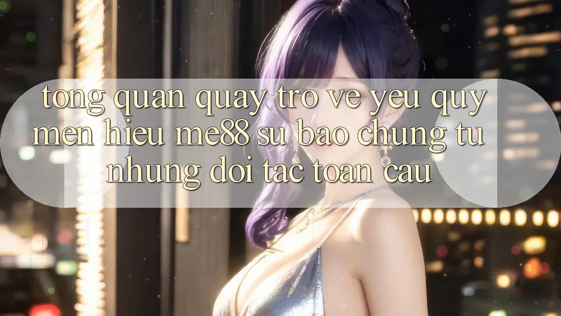 Tổng quan quay trở về yêu quý mến hiệu me88 - Sự bảo chứng từ những đối tác toàn cầu Tổng quan quay trở về yêu quý mến hiệu me88 - Sự bảo chứng từ những đối tác toàn cầu