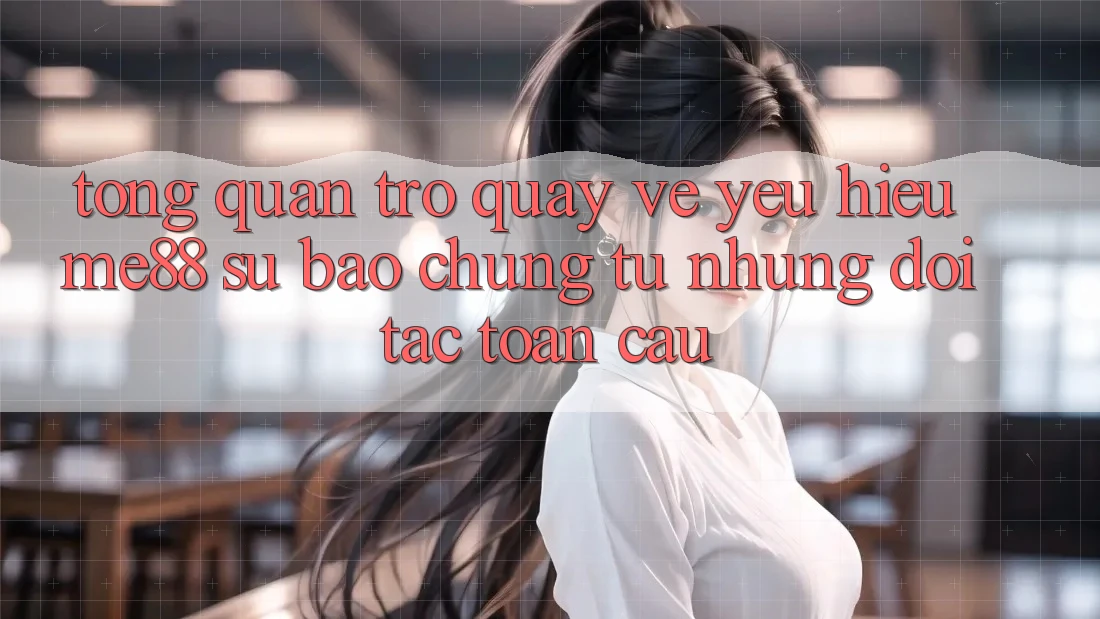 Tổng quan trở quay về yêu hiệu me88 - Sự bảo chứng từ những đối tác toàn cầu Tổng quan trở quay về yêu hiệu me88 - Sự bảo chứng từ những đối tác toàn cầu