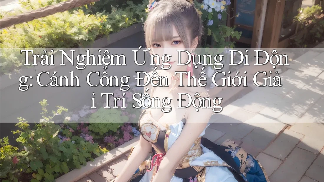 Trải Nghiệm Ứng Dụng Di Động: Cánh Cổng Đến Thế Giới Giải Trí Sống Động Trải Nghiệm Ứng Dụng Di Động: Cánh Cổng Đến Thế Giới Giải Trí Sống Động